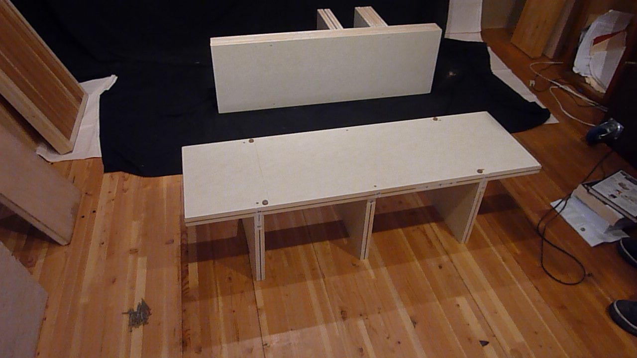 How to Build Entertainment Shelves Nonwarping patented wooden pivot