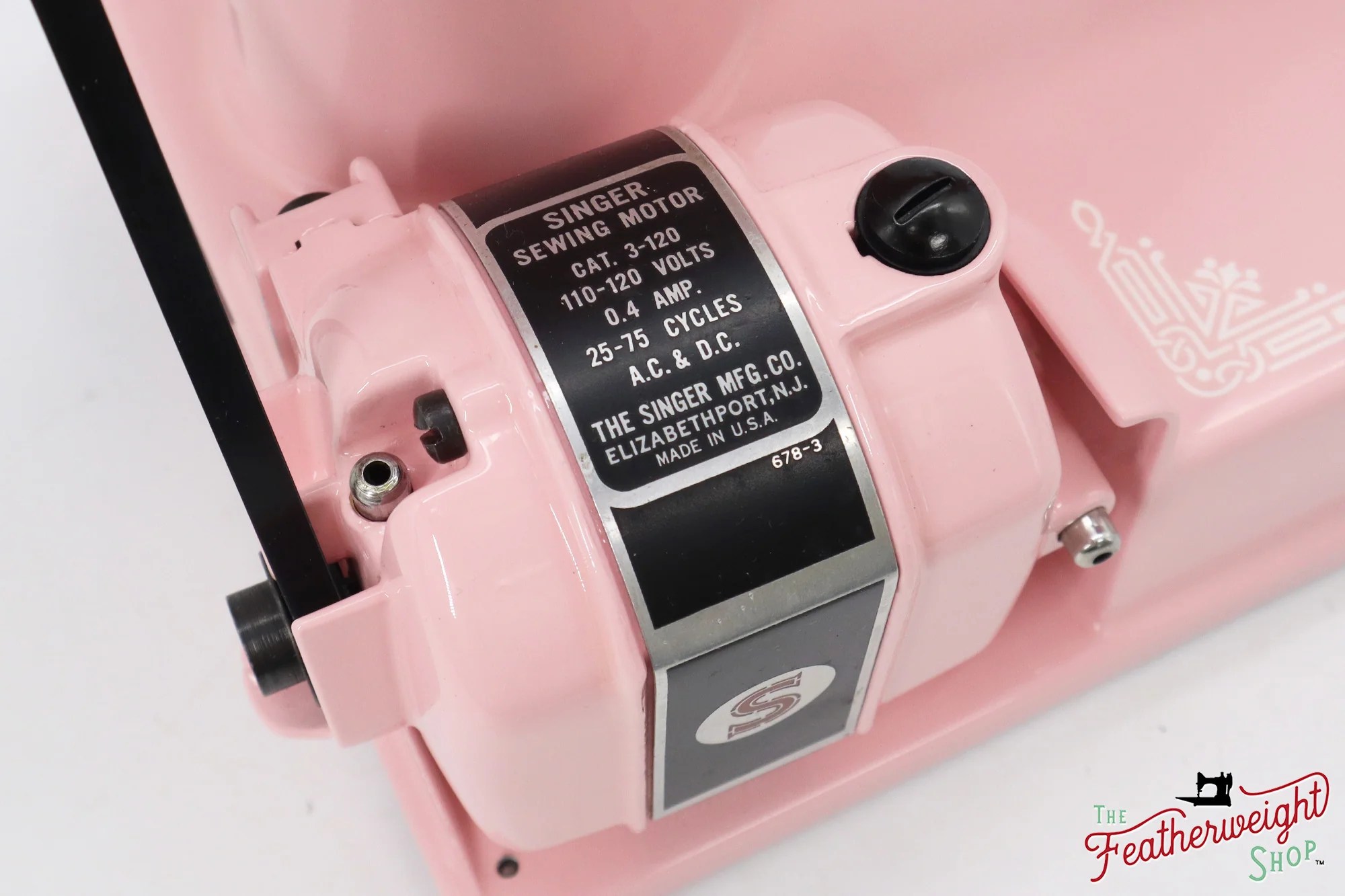 Singer Featherweight 221, AJ126*** Fully Restored in Rosy Posy Pink