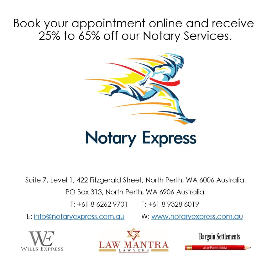 Notary Express Notary Public North Perth Perth WA