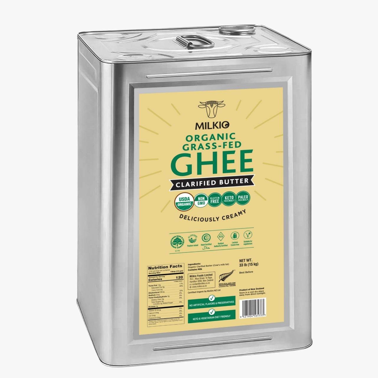 Organic Grass Fed Ghee 15KG Food Manufacturers Sydney NSW