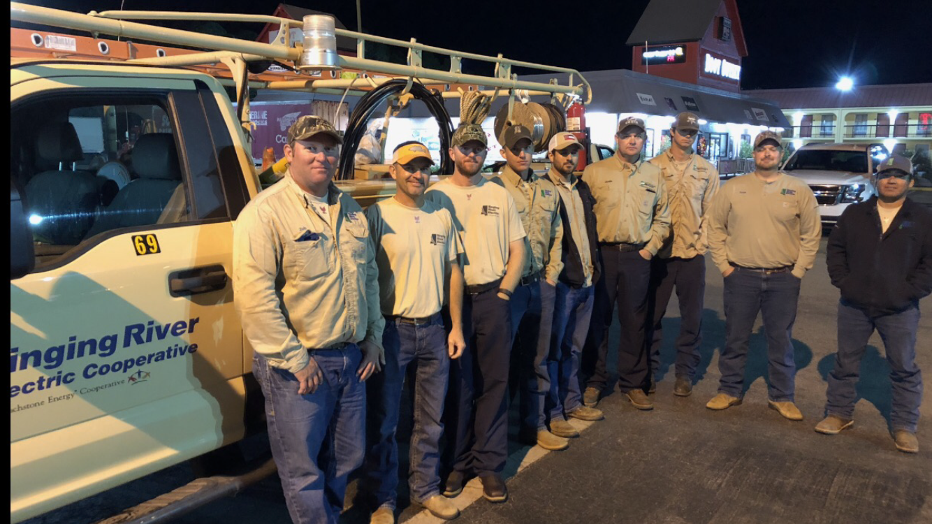 Singing River Electric crews restore power at West Florida Electric