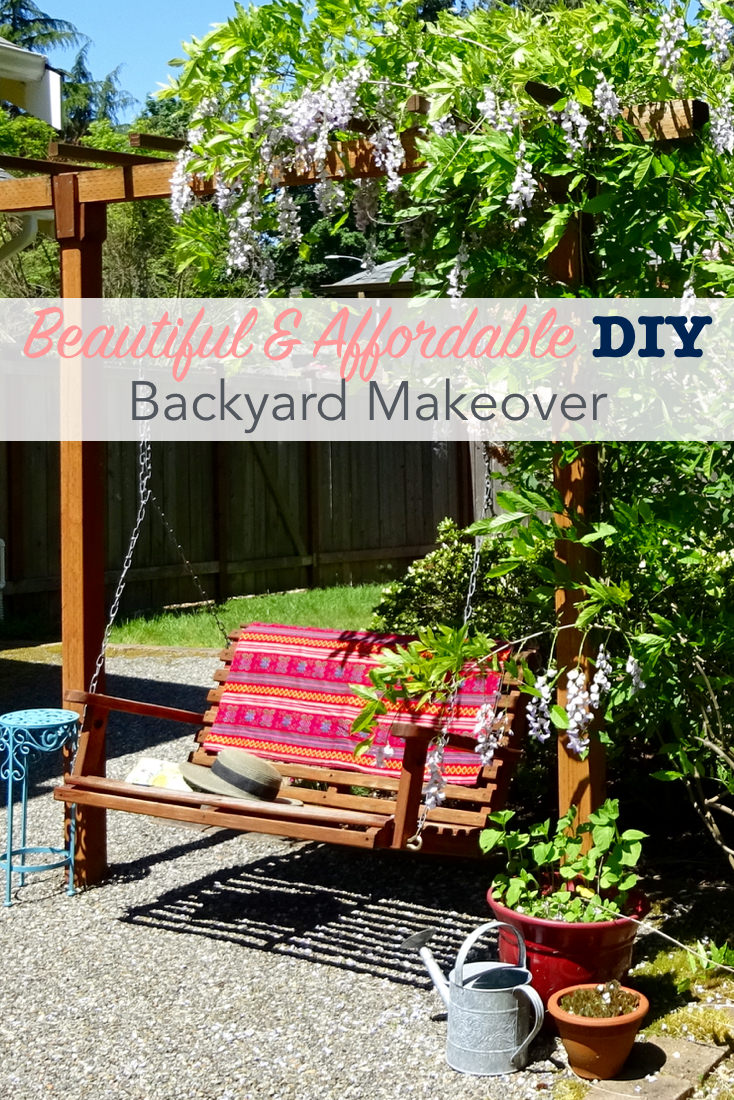 Beautiful and Affordable DIY Backyard Makeover Single Girl's DIY