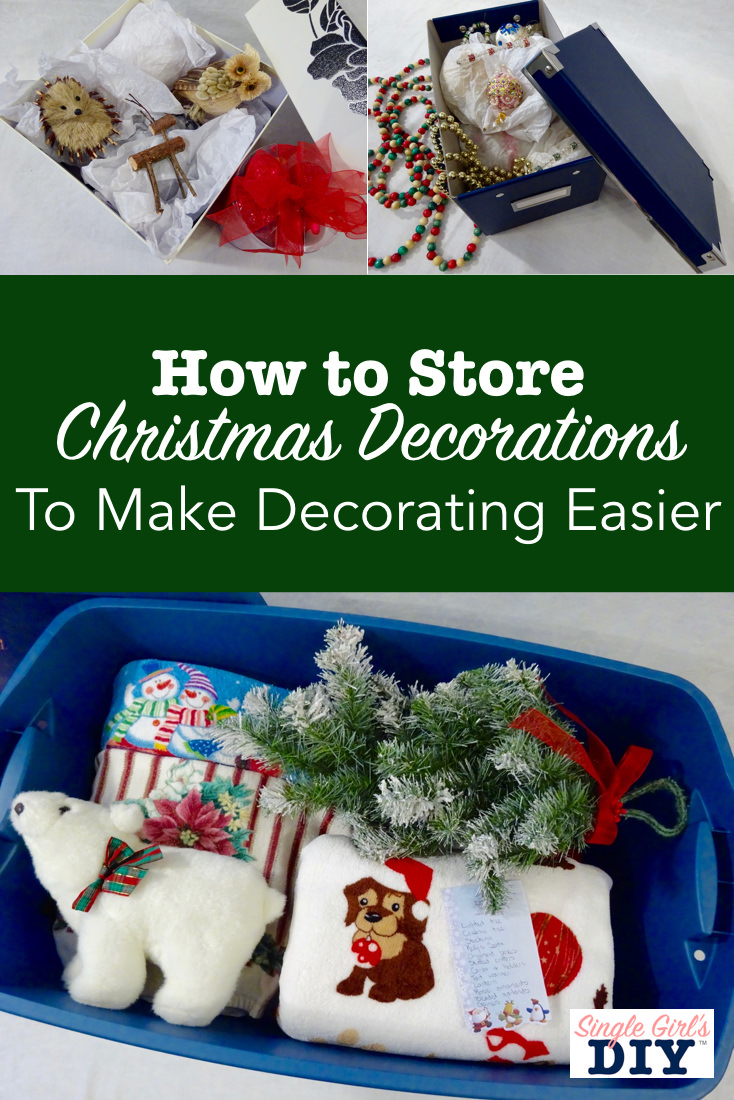 How to Store Your Christmas Decorations Single Girl's DIY