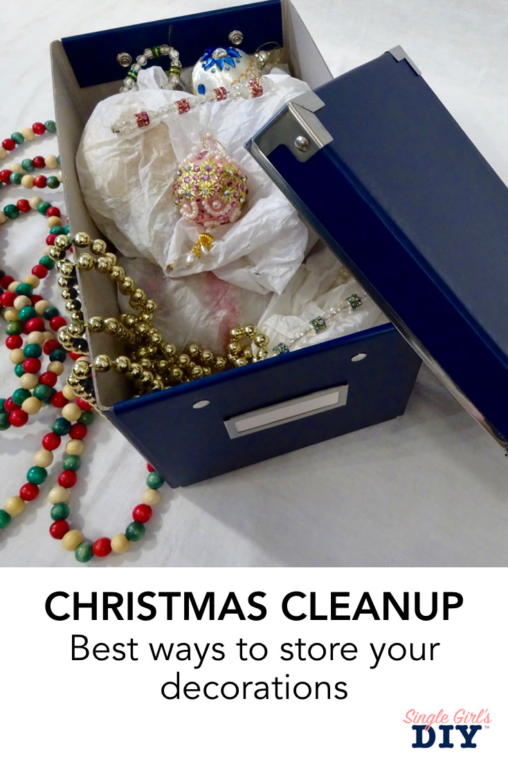 How to Store Your Christmas Decorations Single Girl's DIY
