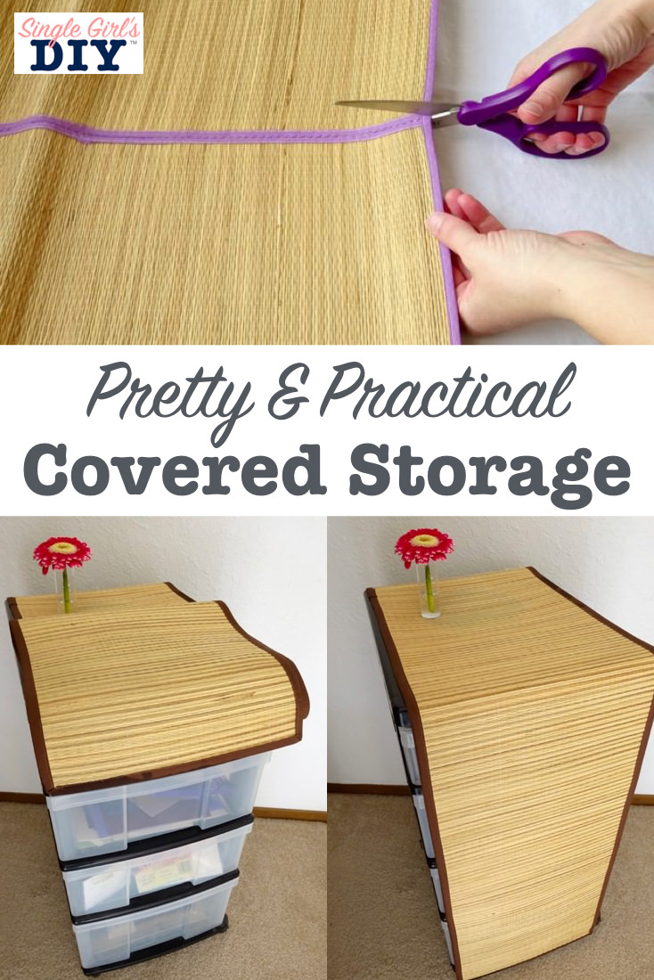 How to Hide Plastic Storage Bins in Plain Sight Single Girl's DIY