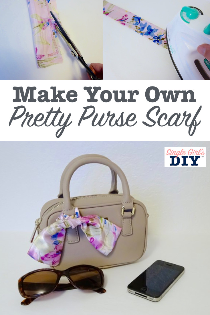 How to Sew a Purse Scarf Single Girl's DIY