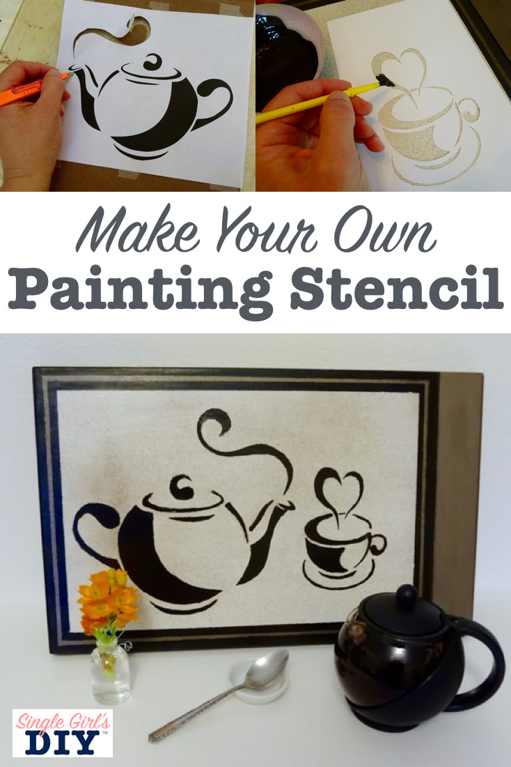 How to Make DIY Stenciled Signs Single Girl's DIY