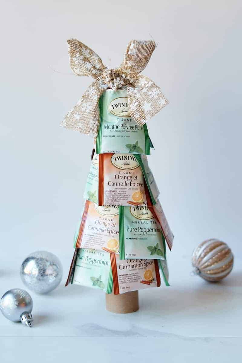 Thrifty Tea Bag Christmas Tree Gift Single Girl's DIY