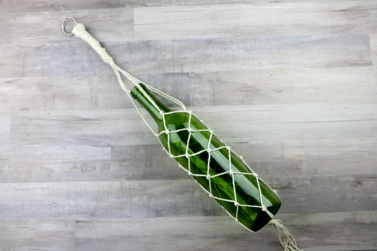 DIY Macrame Wine Bottle Hanger Single Girl's DIY