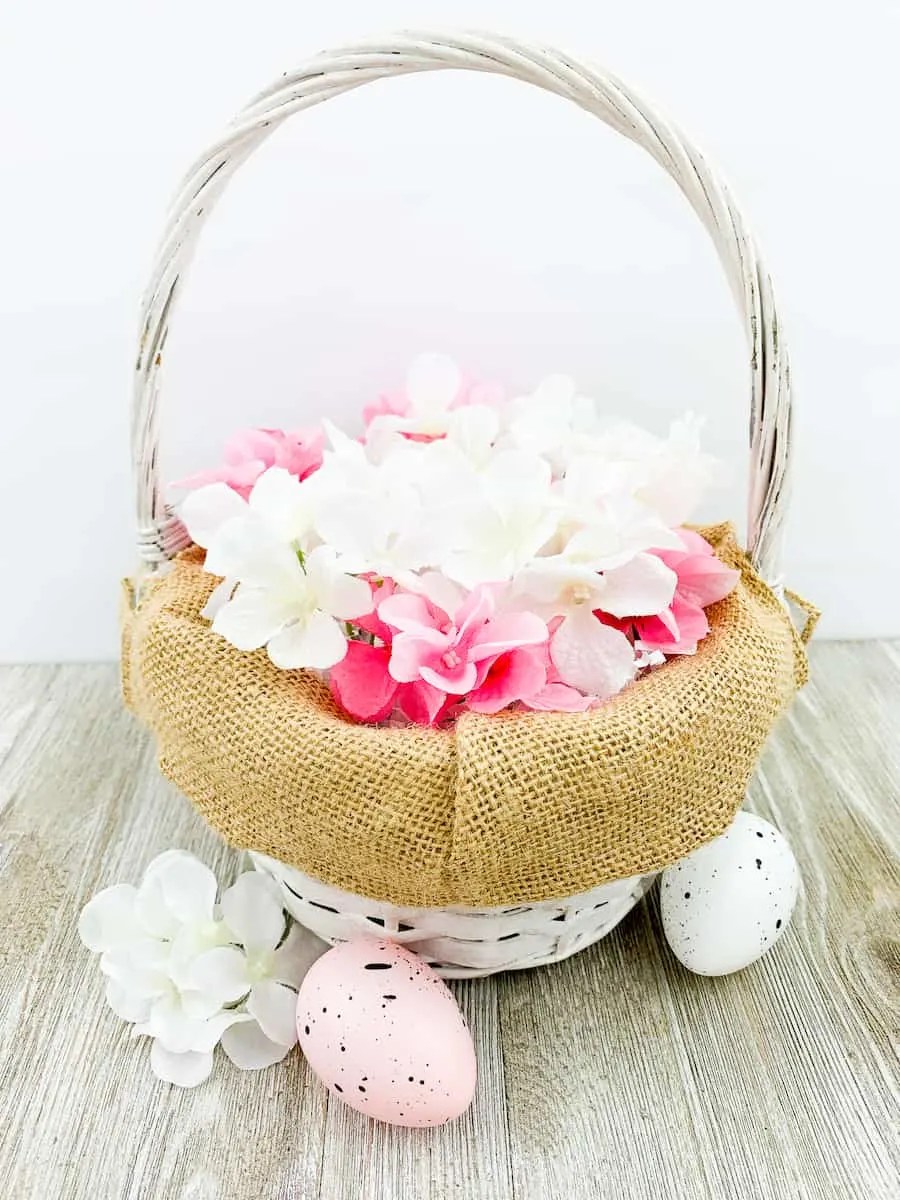 Easy DIY Easter Flower Basket 2 Ways (Dollar Store Craft) Single