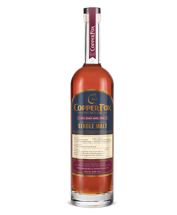 Copper Fox Apple Brandy Barrel Finish Single Malt Whisky Club