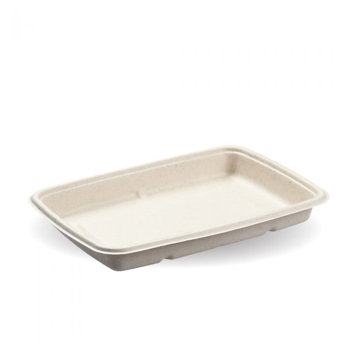 Shallow rectangular tray, 6"x 9" (natural) (pack of 75) Single Use