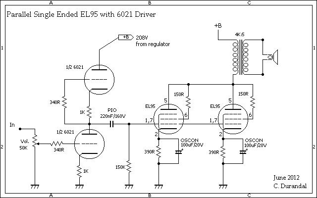 Schematic For A Single Ended Tube Amp 12AX7 EL84 R/diytubes, 52% OFF