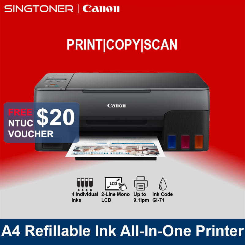 Canon PIXMA G2020 Easy Refillable Ink Tank AllInOne Printer