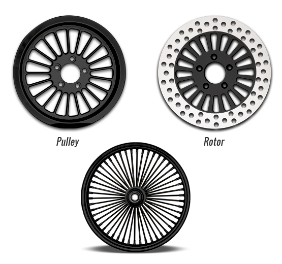 Chrome Custom Motorcycle Wheel Custom Motorcycle Rims