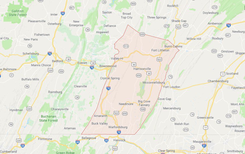 Sinkholes in Fulton County, PA Pennsylvania Sinkholes Tony's