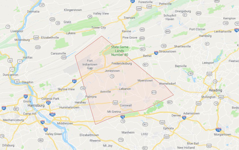 Sinkholes in Lebanon County, PA Pennsylvania Sinkholes Tony's