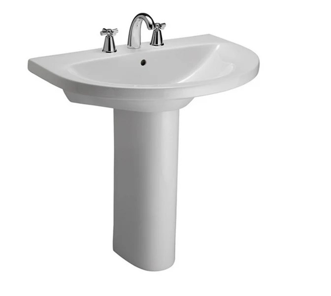 Barclay Jumeirah Column, White Bathroom Sink C/3670WH Sinks