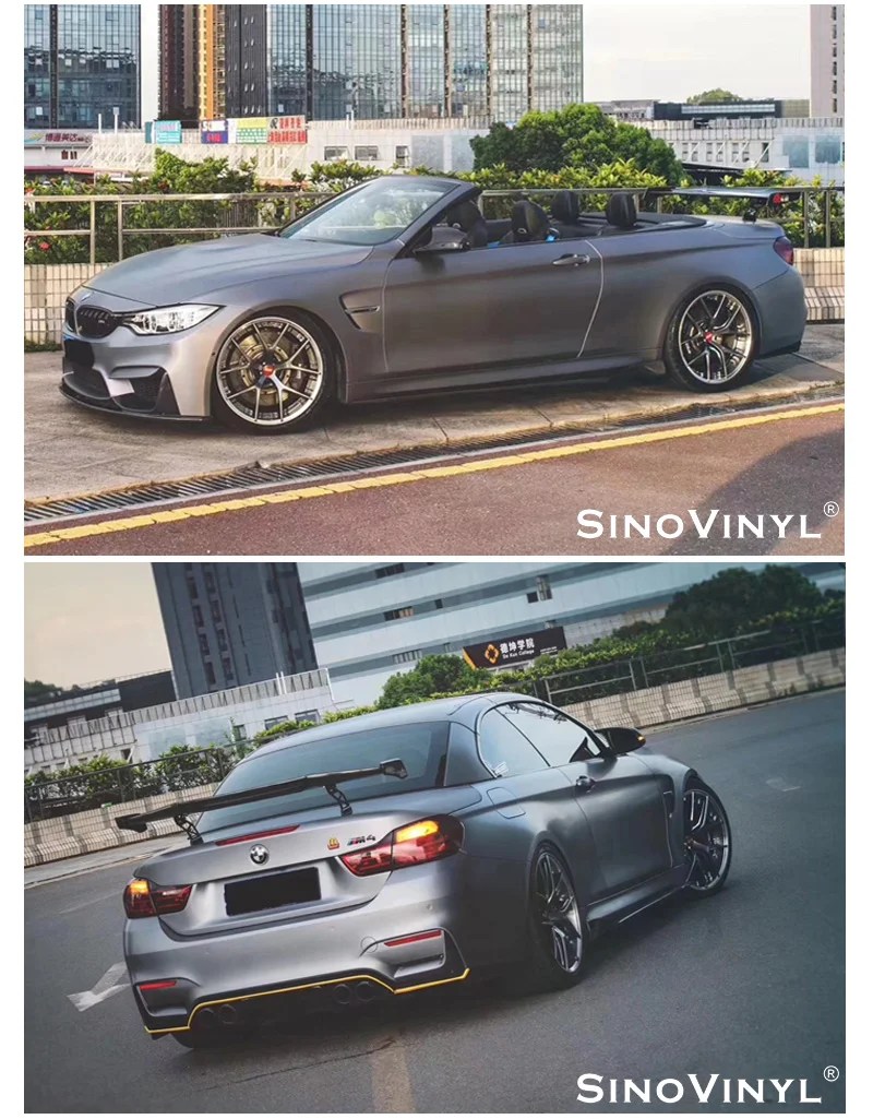 Car Vinyl Supplier Matte Metallic Vinyl Satin Chrome Brushed Car Wrap