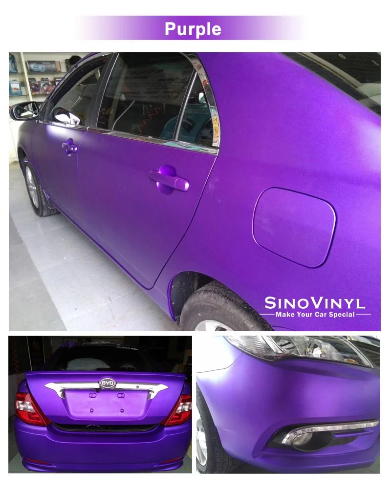 Super Matte Chrome Ceramics Metallic Vinyl Wrap Car Sino Car Film