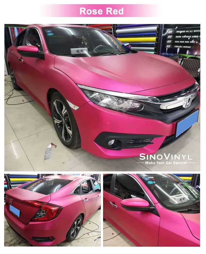 Super Matte Chrome Ceramics Metallic Vinyl Wrap Car Sino Car Film