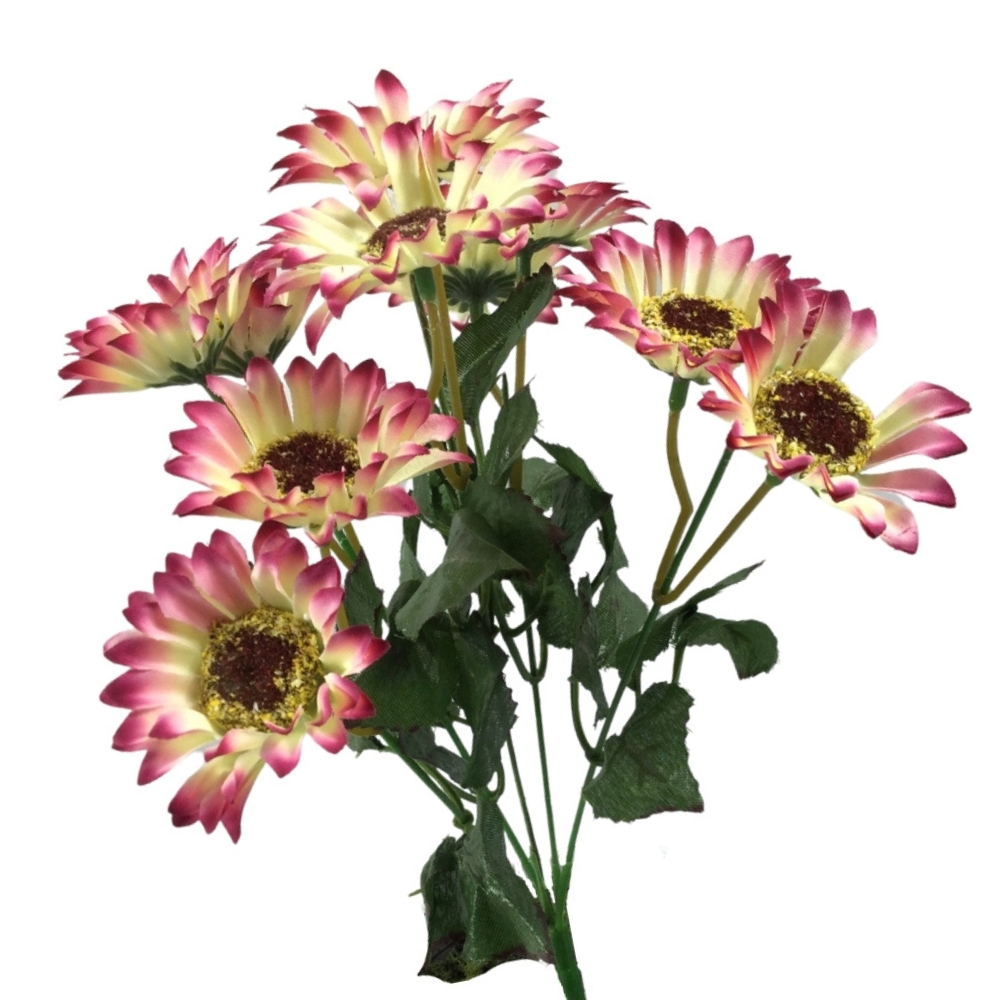 Artificial Plum Gerbera Daisy Flowers Bush Artificial Flower Factory