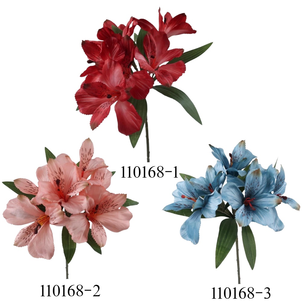 Single Stem Artificial Lily Flower Bush Artificial Flowers&Plants Manufacturer China