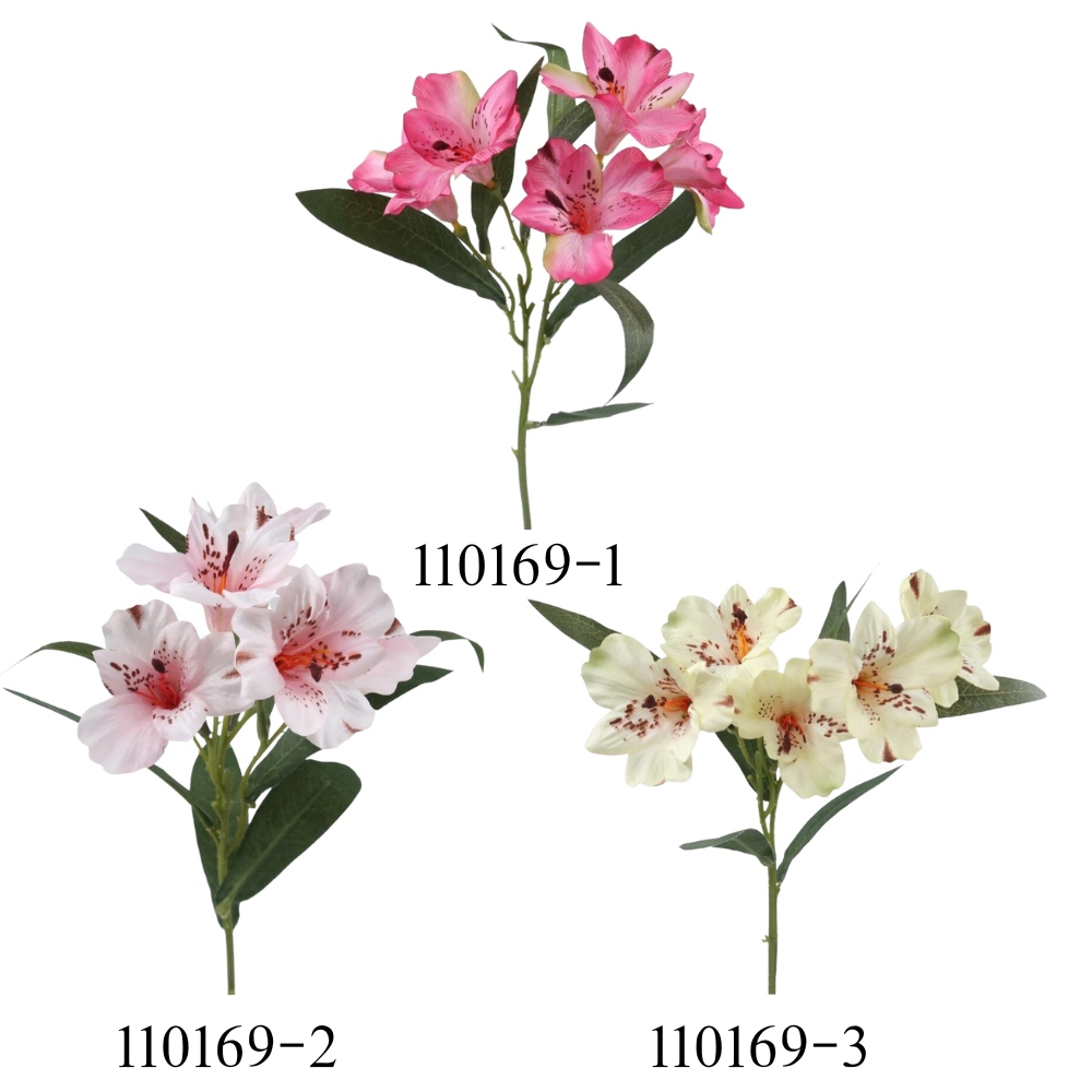 Aritificial Silk Lily Flower Branch Artificial Flower Factory