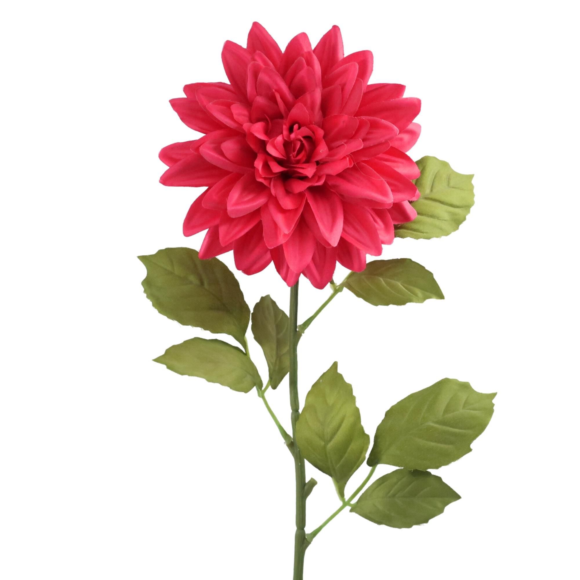 Single Stem Silk Dahlia Artificial Flower Sinoflora