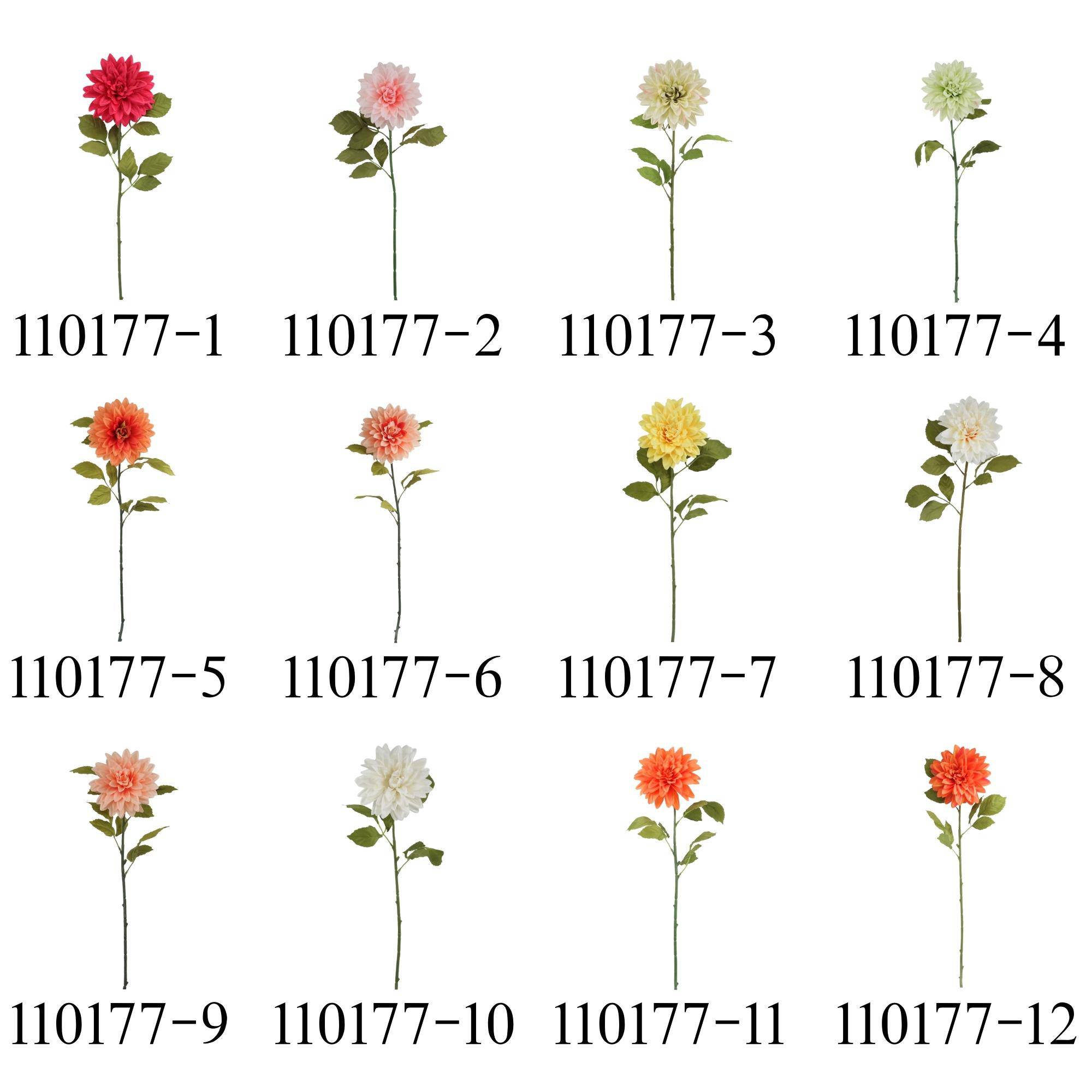 Single Stem Silk Dahlia Artificial Flower Sinoflora