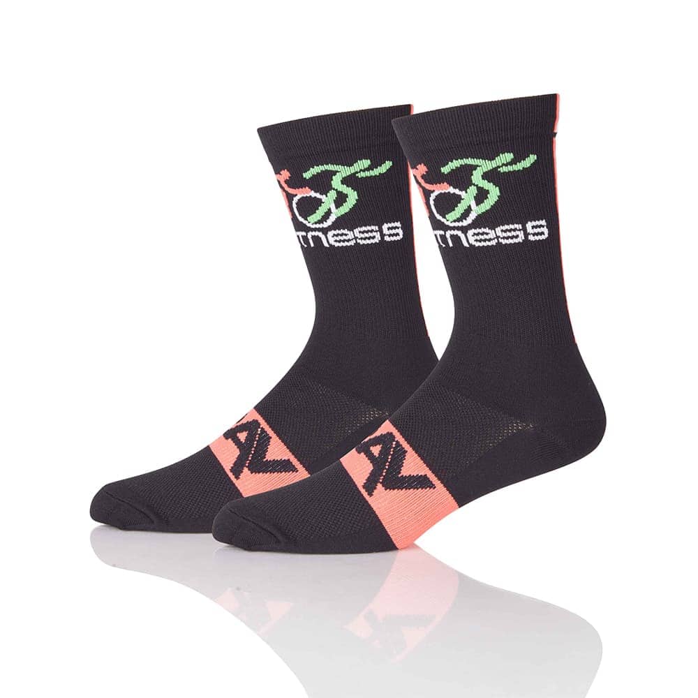Plain Black Cycling Socks, Ultra Thin, Sportful SinoKnit