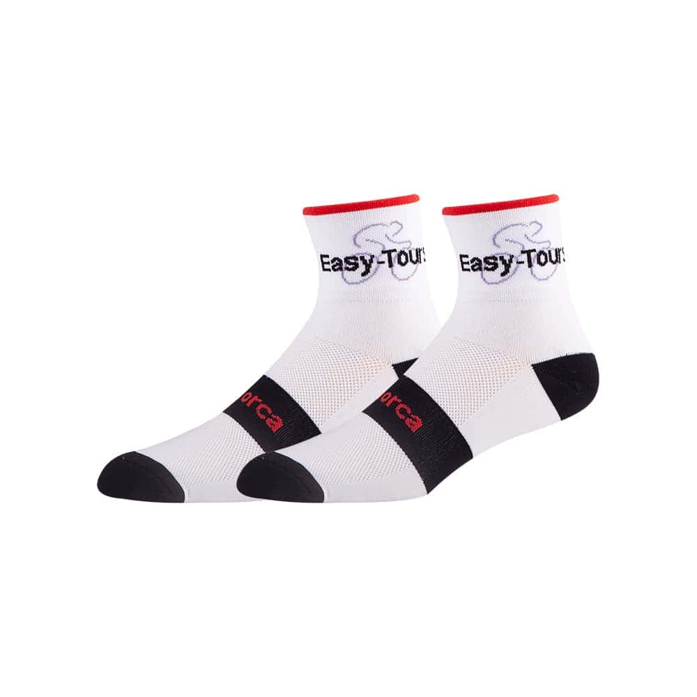 White Cycling Socks SinoKnit