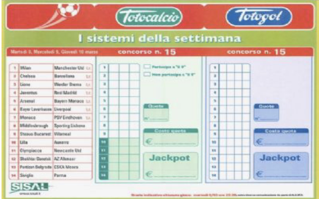 Totocalcio 2022, torna la schedina e cambia look