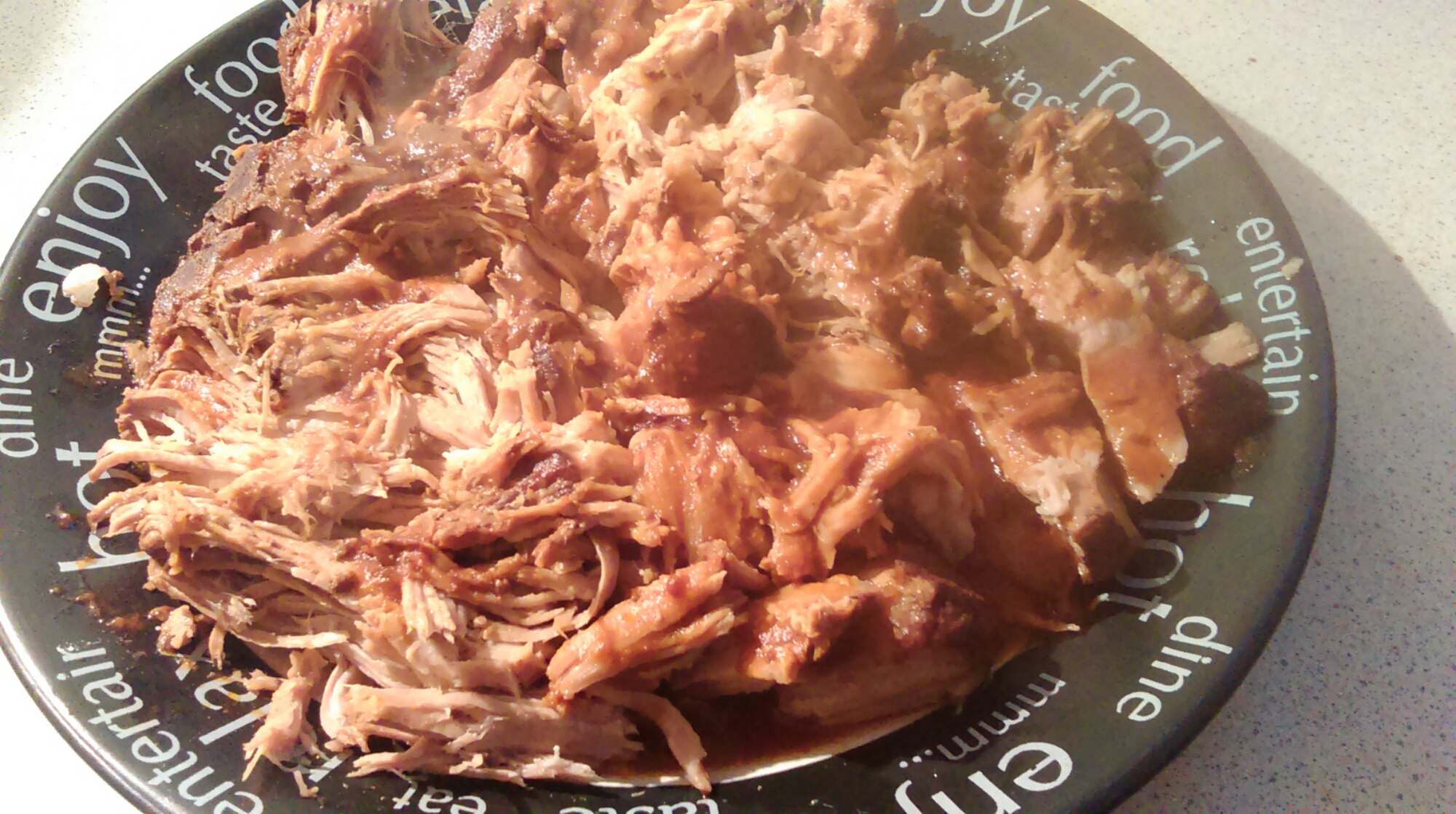 Slow Cooked Pulled Pork with BBQ Sauce Sin to Syn
