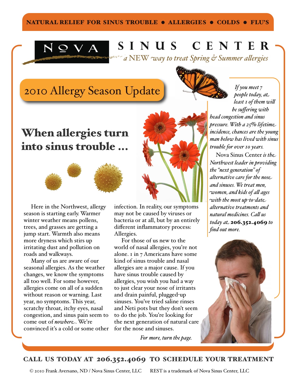 Northwest Allergy Season 2010 Starts Early SINUS NINJA