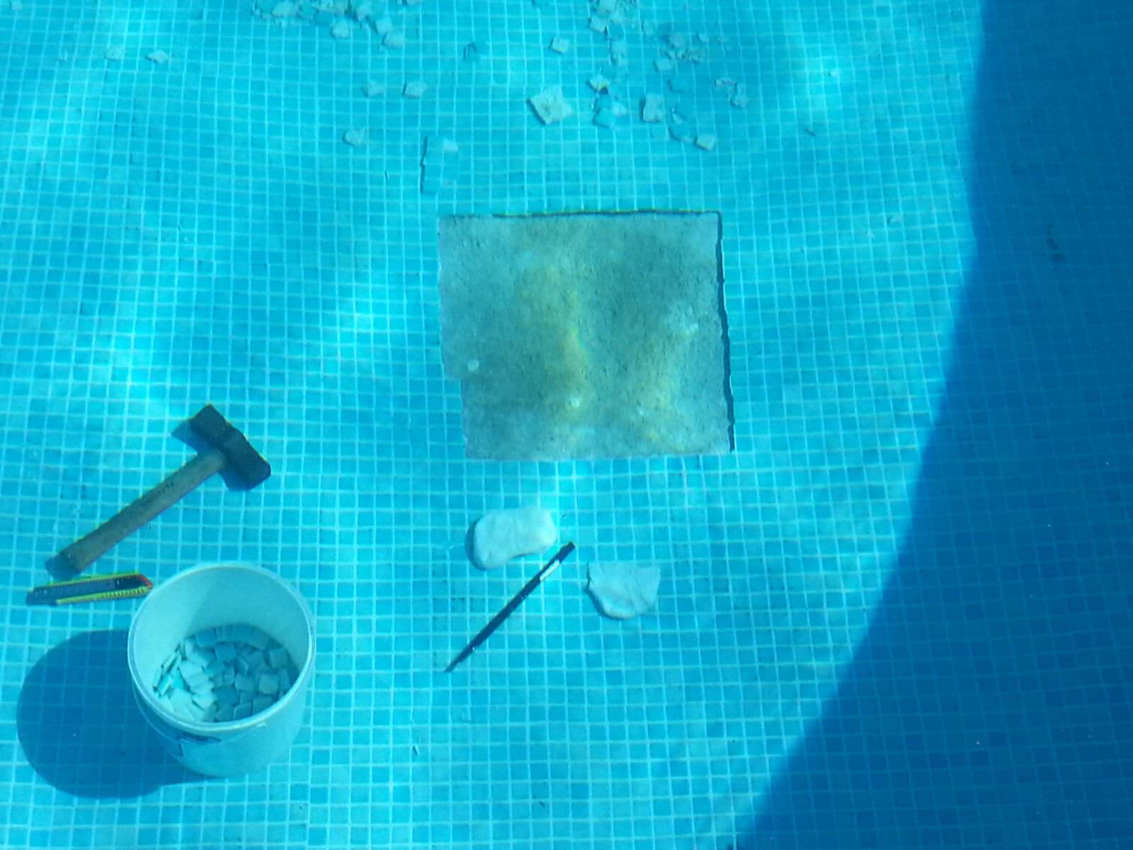 Underwater Pool Tiles Replacement and Repair, Alicante Spain