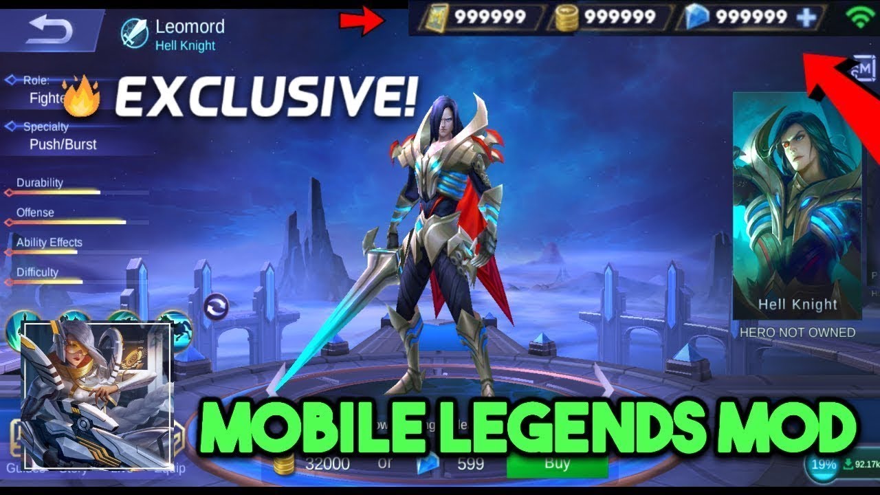 ML Mod Apk Versi Terbaru 2019 (Unlimited Diamond, Radar, GOD Mod