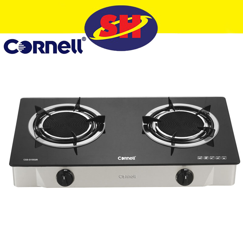 Cornell Infrared Double Glass Top Gas Cooker (155mm*155mm) Siong How