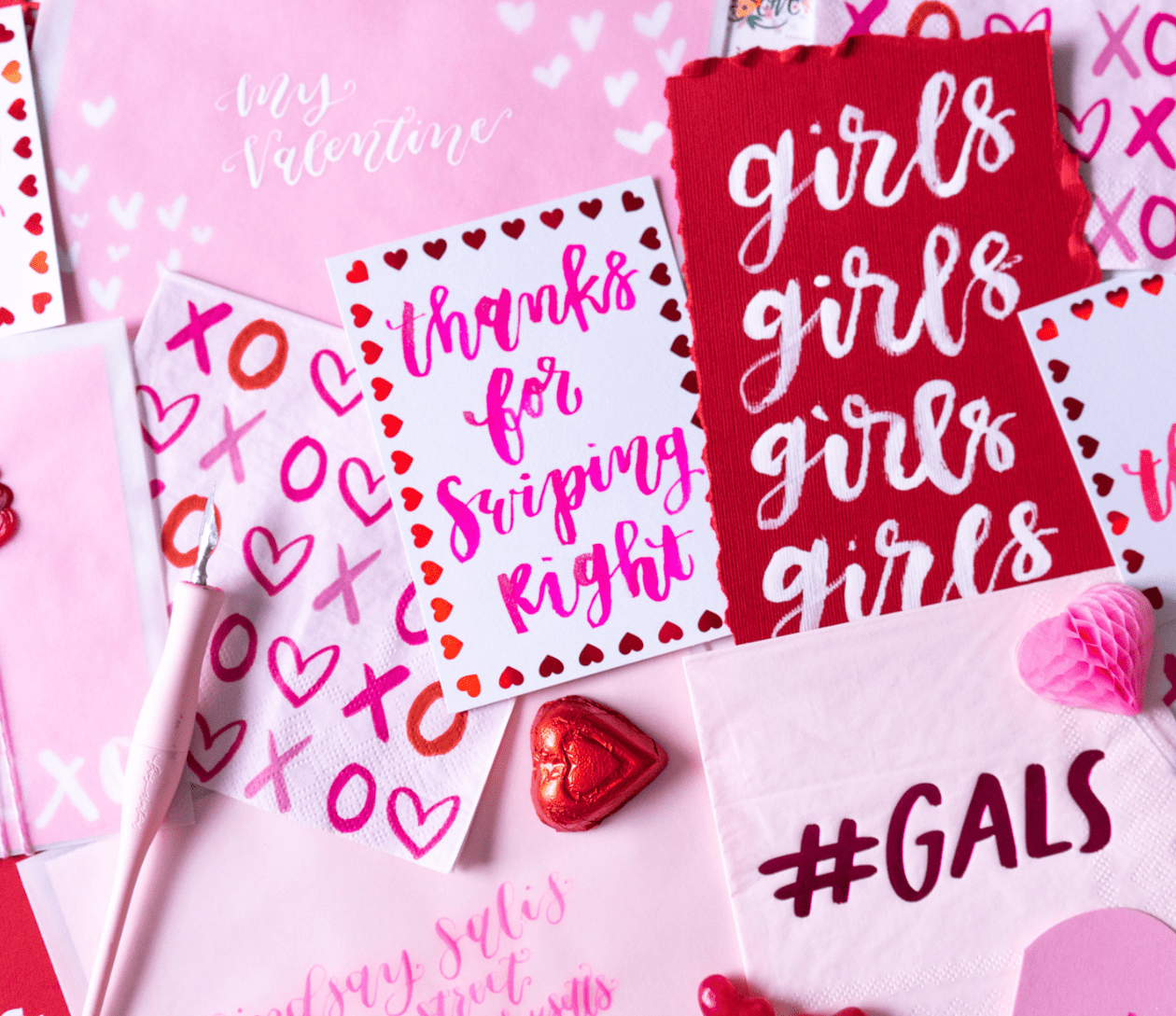 Galentine’s Beginner Calligraphy at Bluebird Kitchen Sip & Script