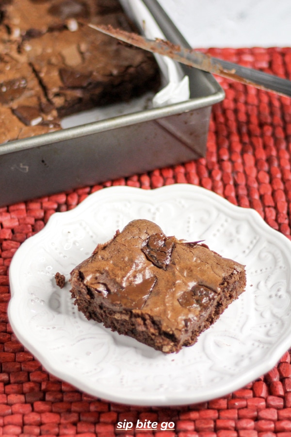Chewy Fudge Brownies from Scratch Sip Bite Go