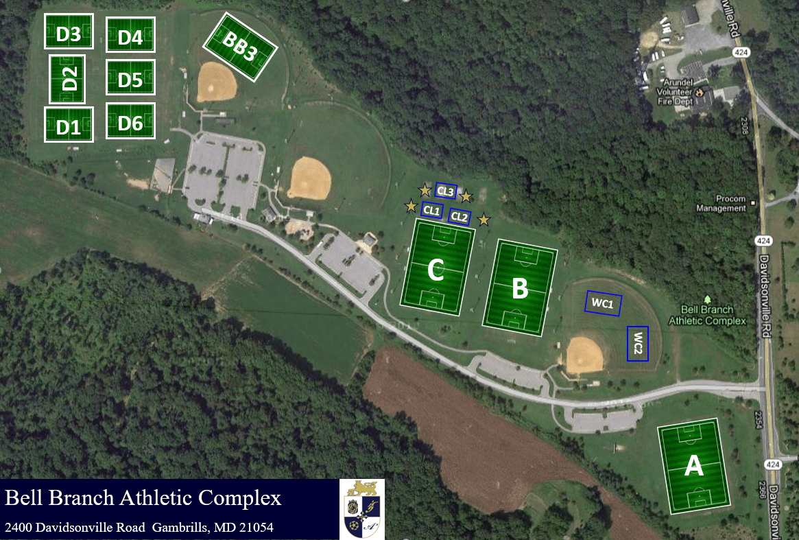 A3 Soccer 21401005 > Site > More > Bell Branch Soccer Complex