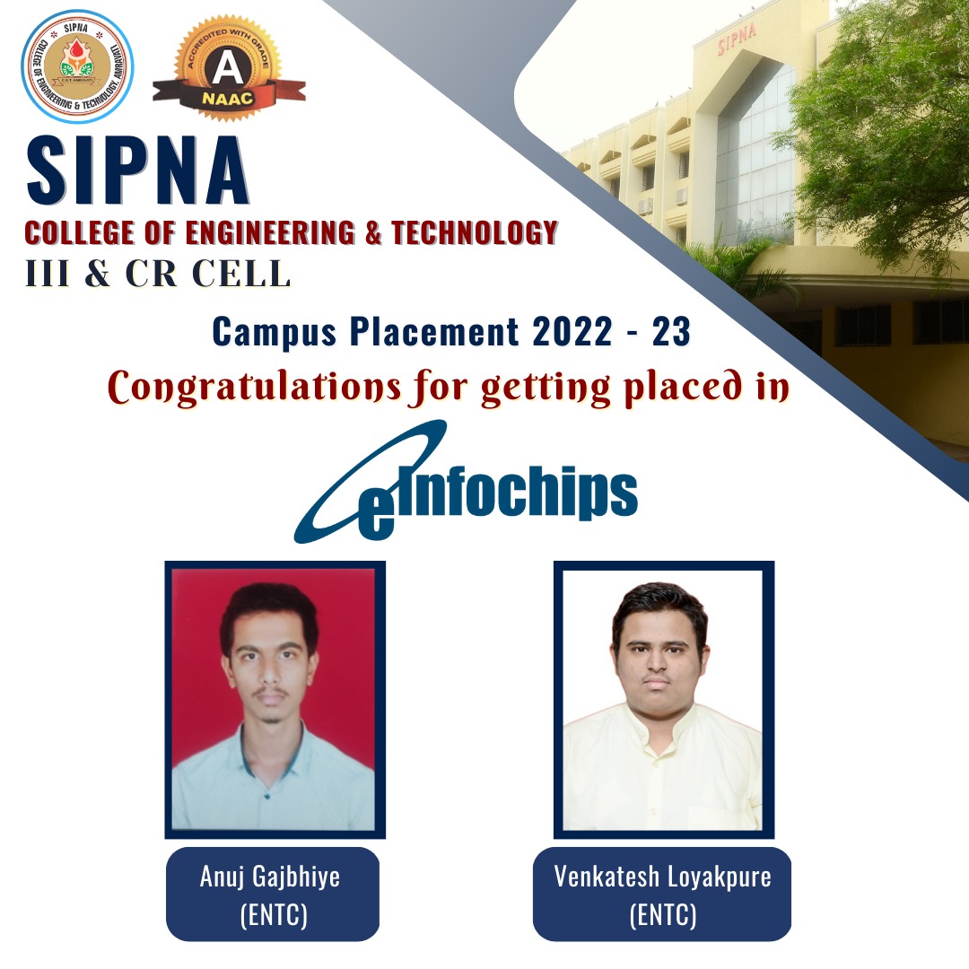 Campus Placement 202223 Sipna College Of Engineering And Technology