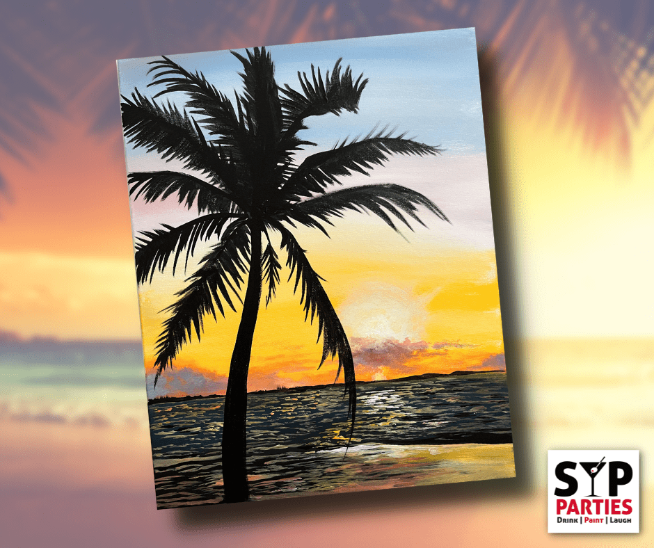 Tropical SIP & Paint Experience (Canvas Painting) SIP Parties