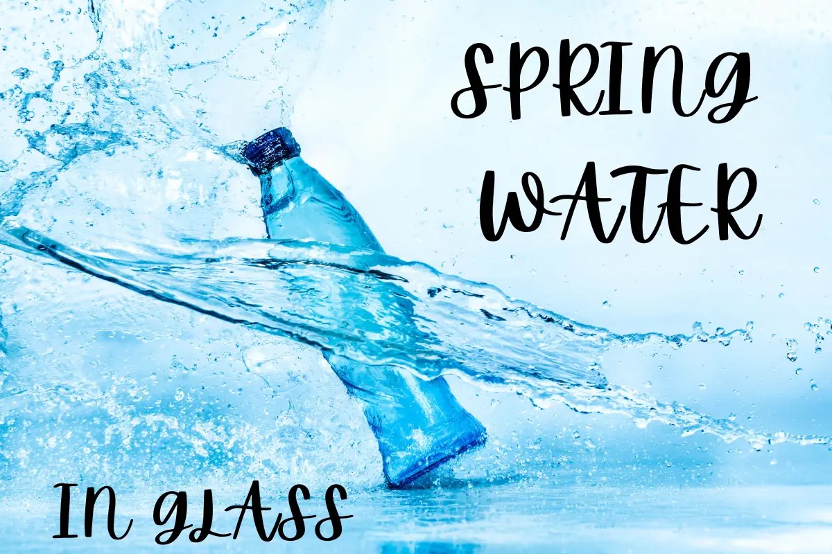 Spring Water In Glass Bottles A Fresh, Crisp Taste Sipping Liquids