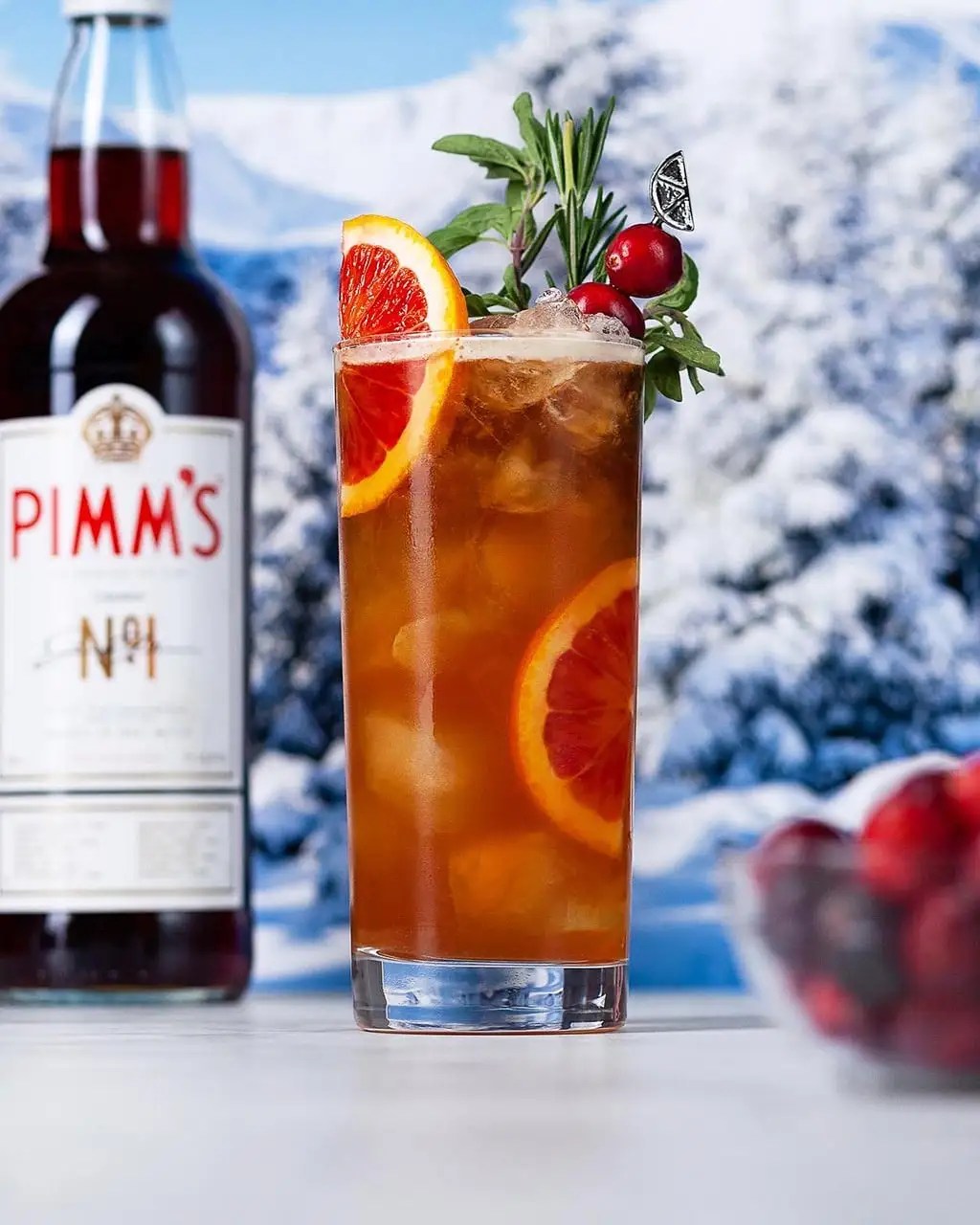 Winter Pimm's Cup Cocktail Recipe • Sips From Scripts