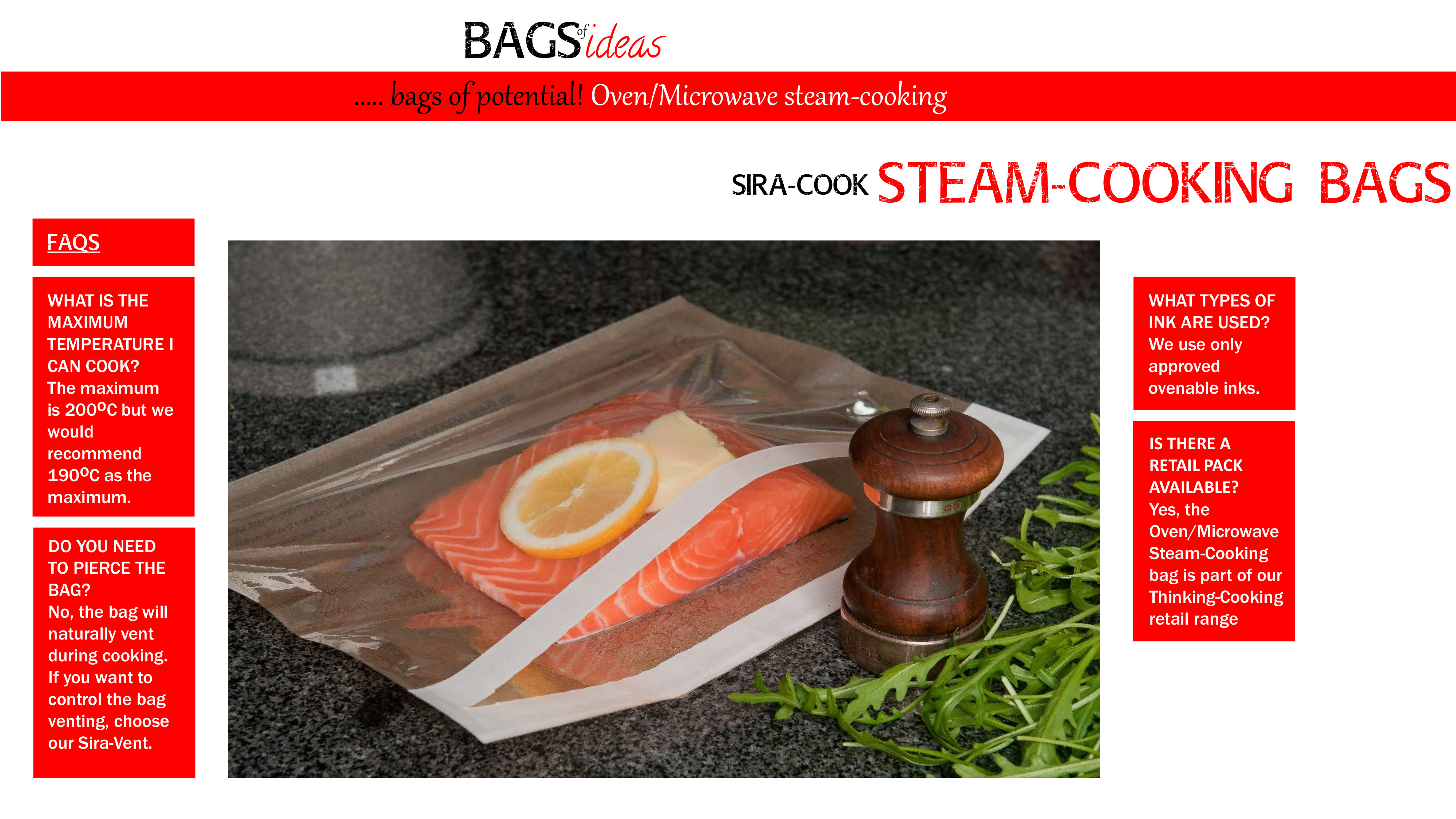 Bags of ideas cooking bag solutions from Sirane