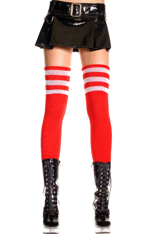 Athletic Striped Thigh Highs Comes in 8 Colours Siren Doll