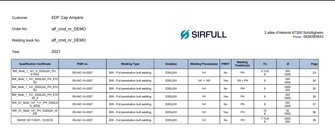 What is weld traceability ? The Welding Manufacturer Data Report