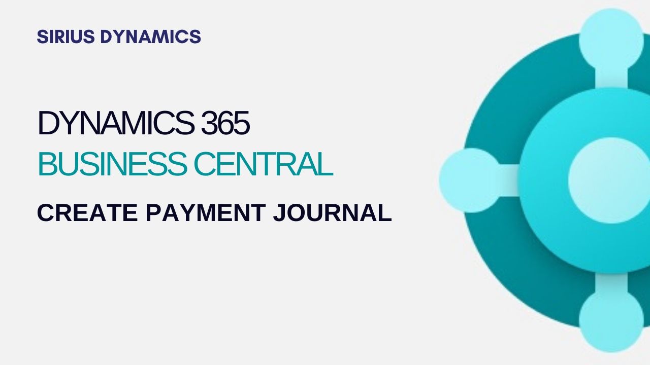 Create Payment Journal in Business Central