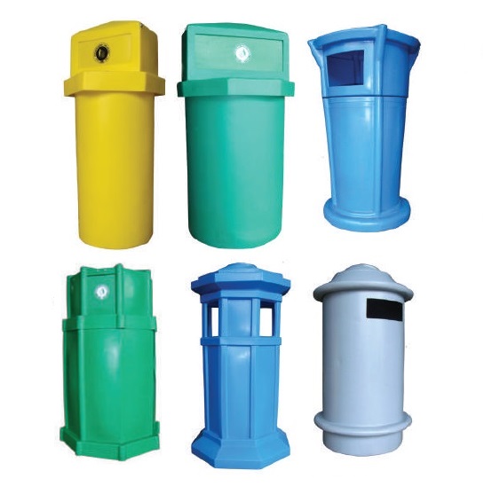 IMEC Polyethylene Free Standing Outdoor Rubbish Bin Sirius Hygiene